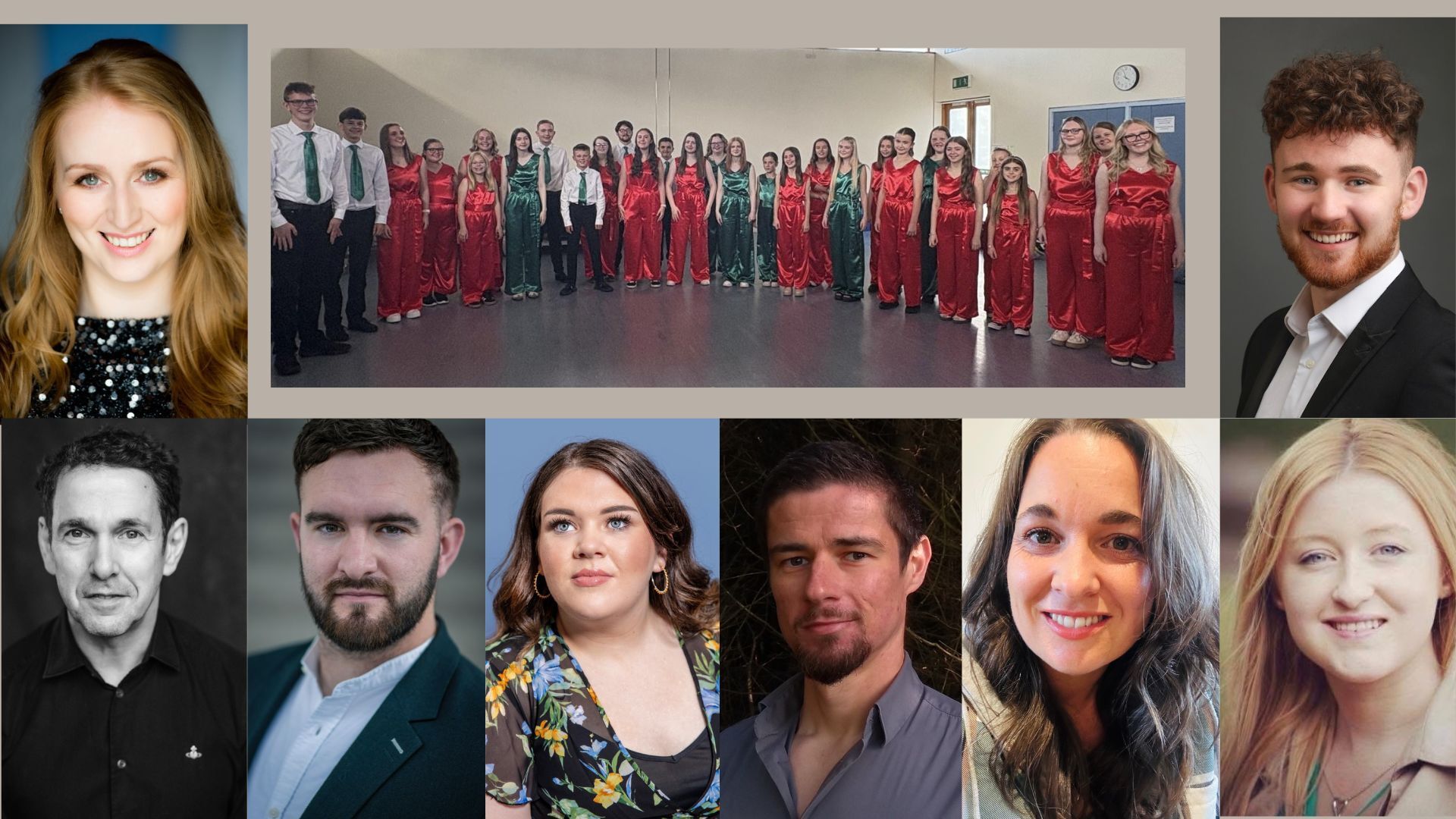 Aelwyd yr Ynys choir from Anglesey and the artist who will be performing