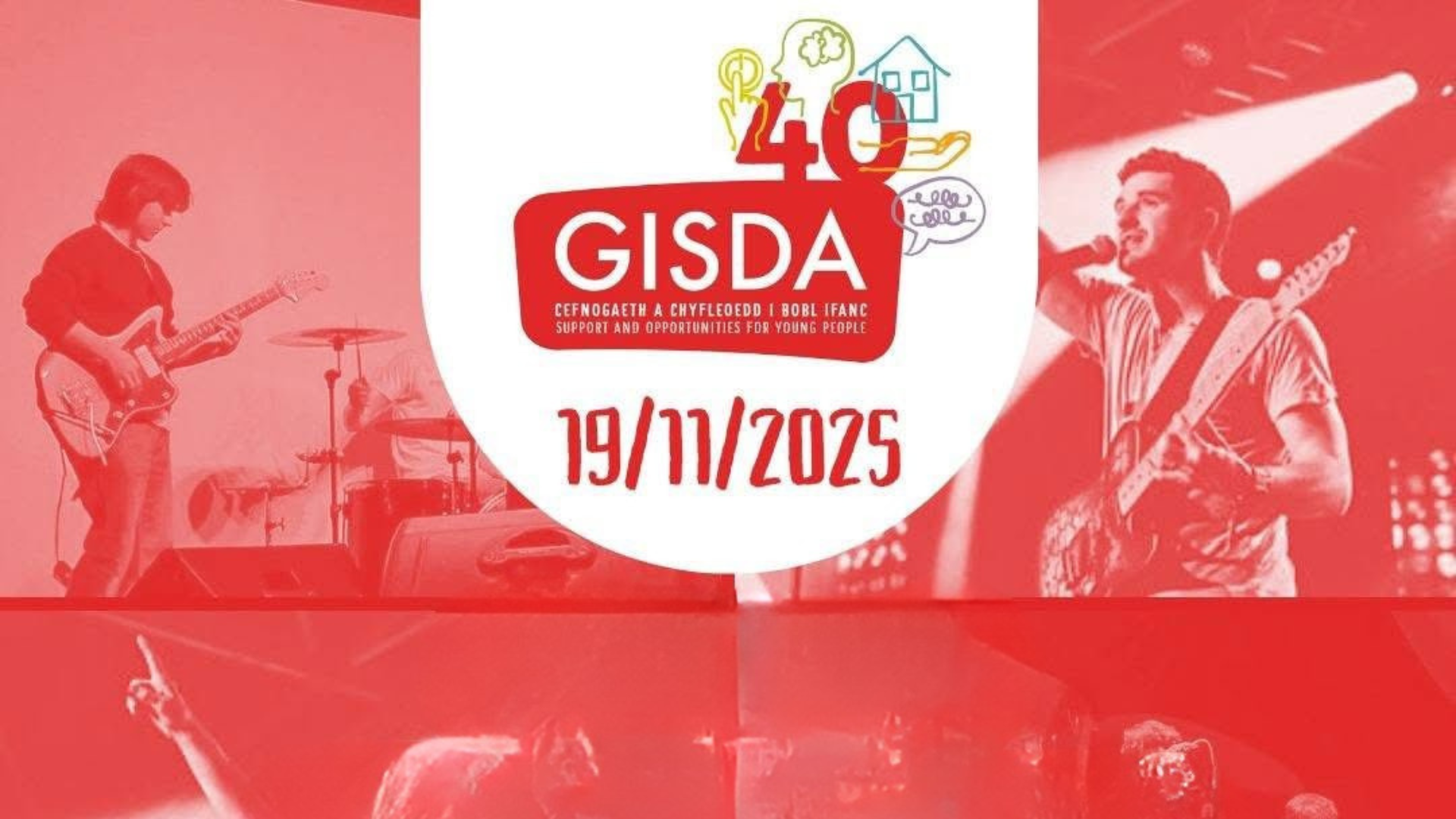 GISDA logo with 40 above it
