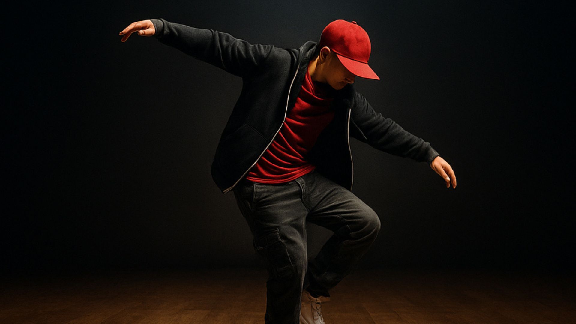 Man doing street dancing or hip hop