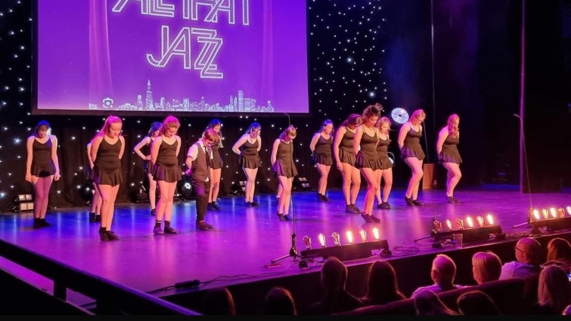 Students of Take 2 the Stage on stage at Pontio