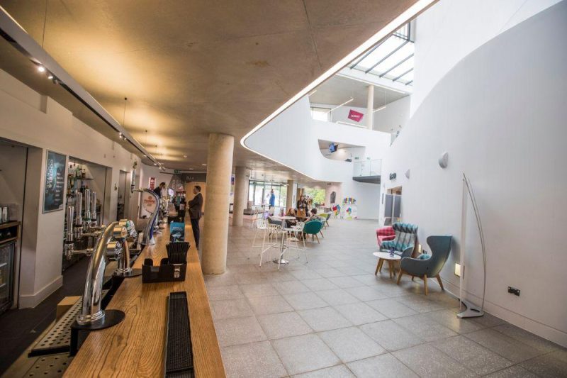 Pontio ground floor bar area